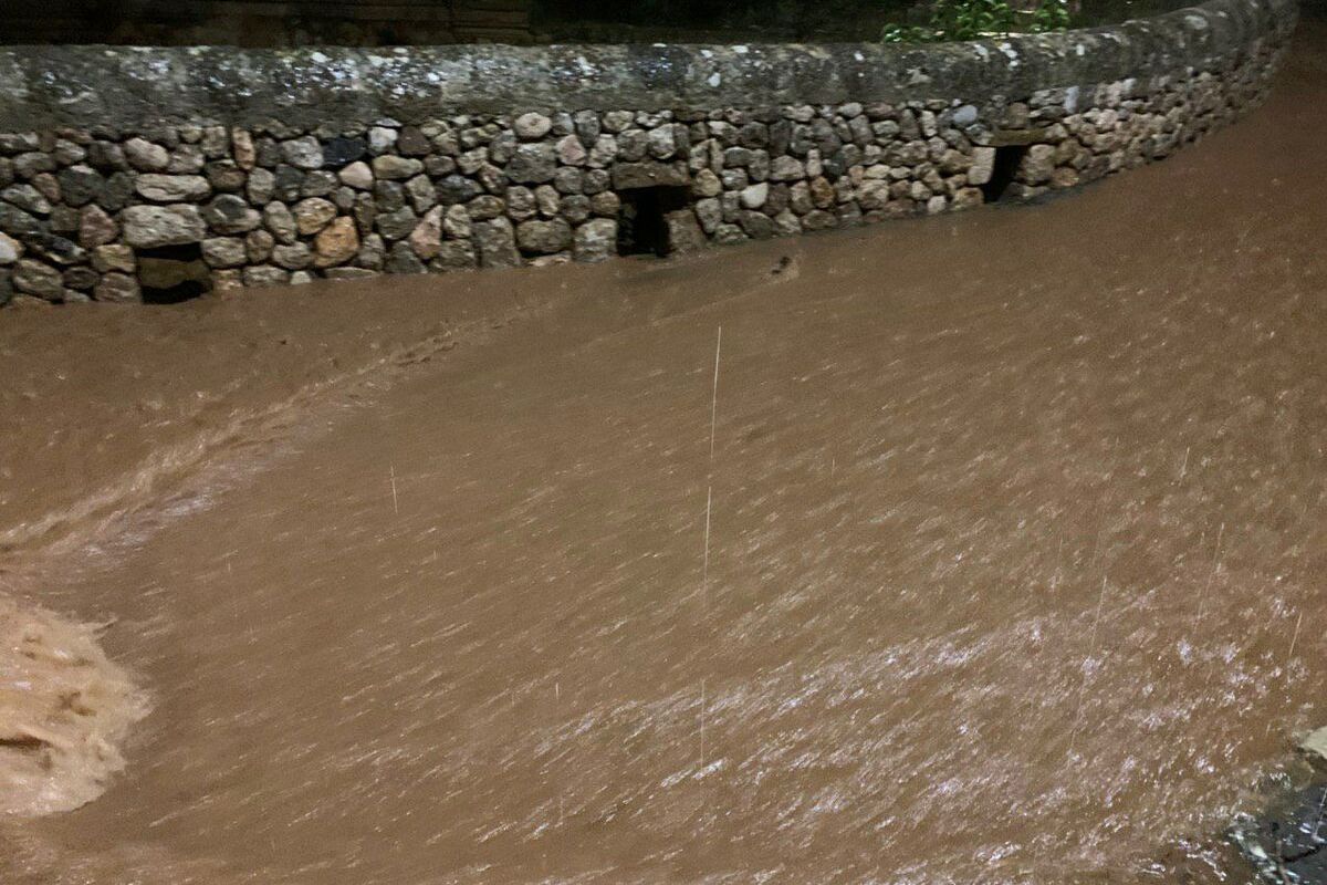 Inundaciones a causa de las lluvias.