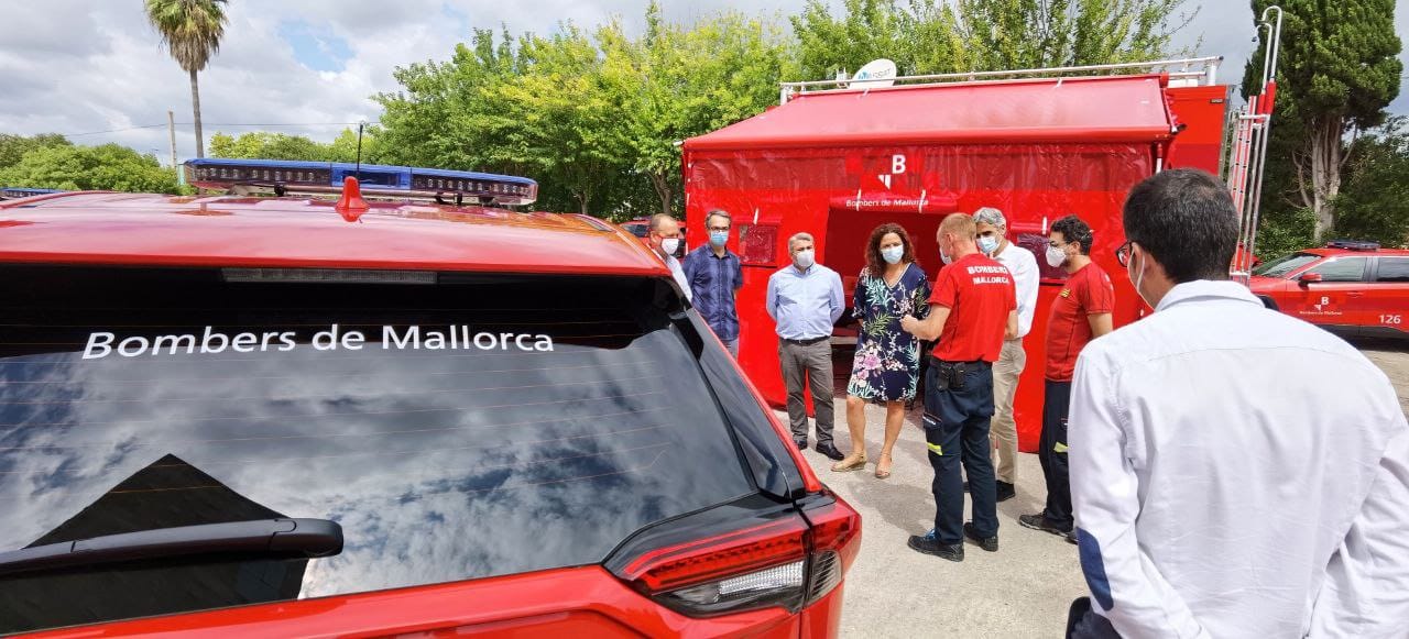 Presentación de los nuevos vehículos de los Bombers de Mallorca.