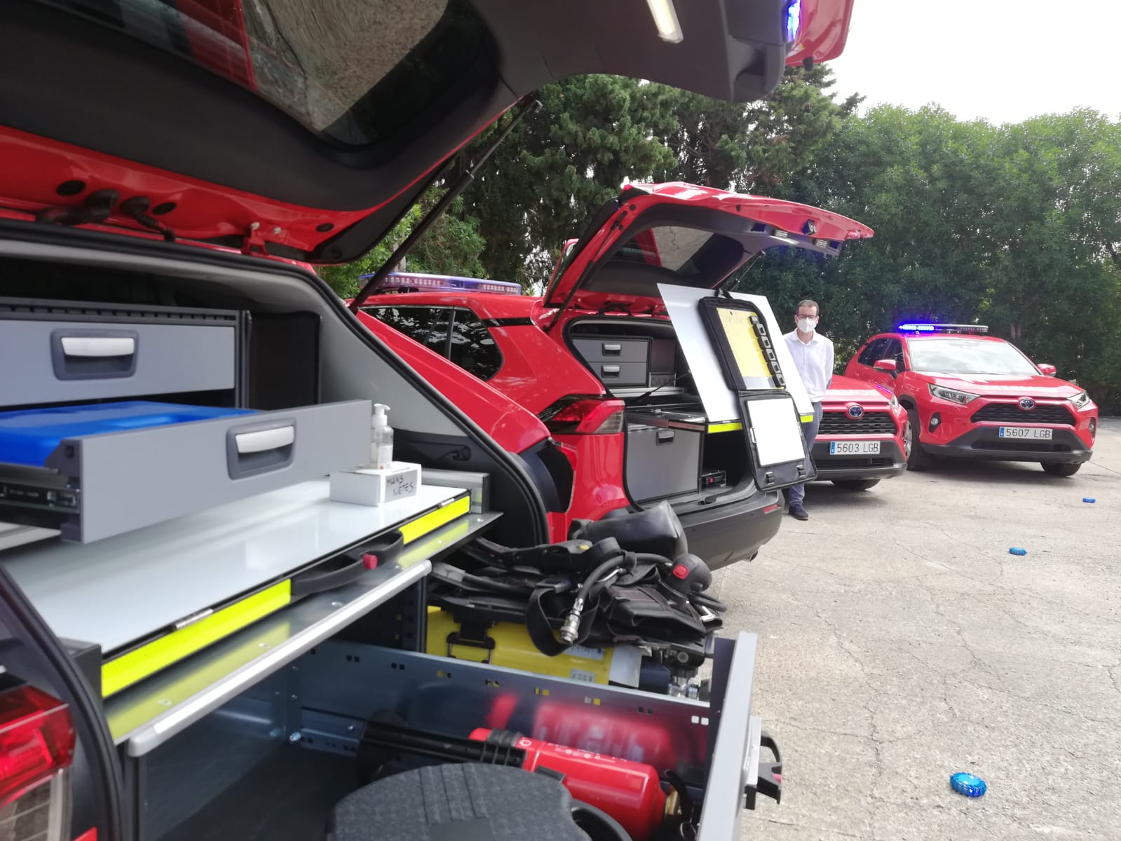 Presentació dels nous vehicles dels Bombers de Mallorca.