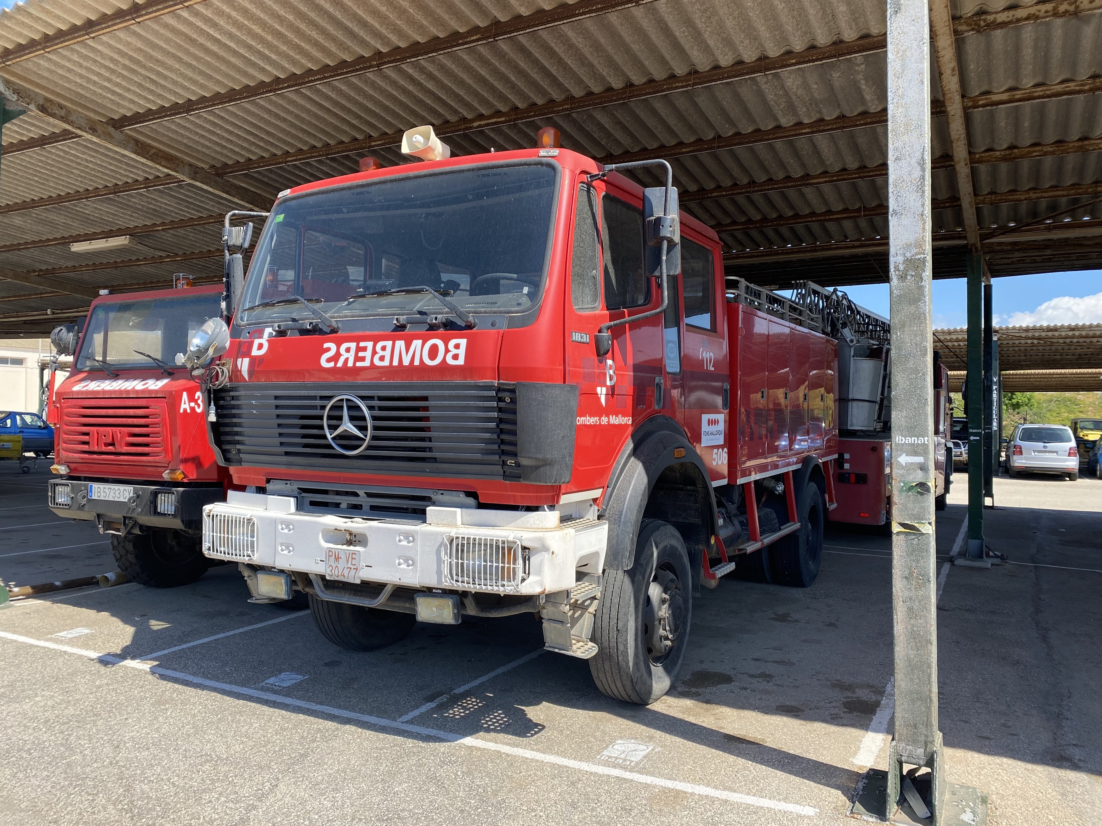 Camión de bomberos cedido al Fons Mallorquí.