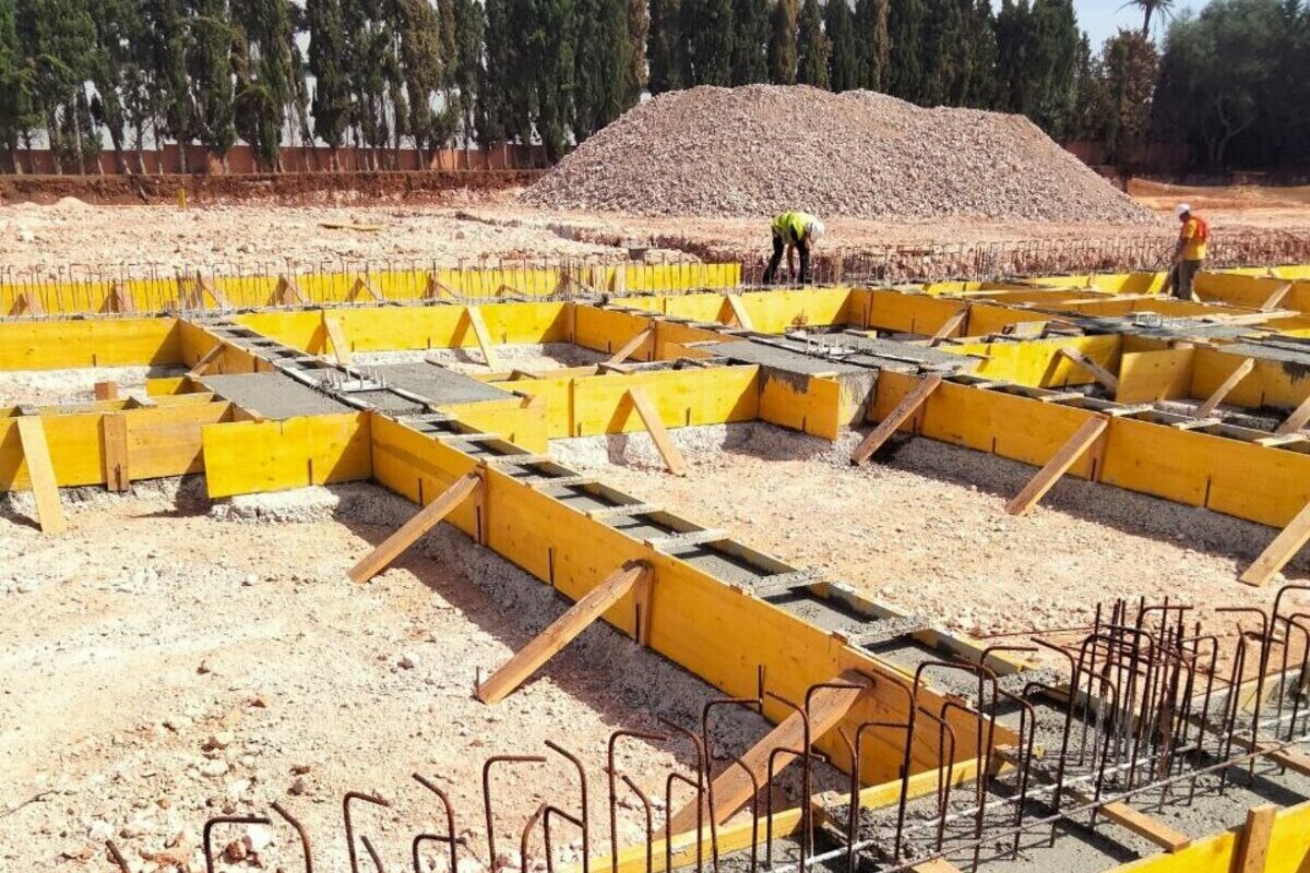 Obras del nuevo parque de bomberos de Manacor.