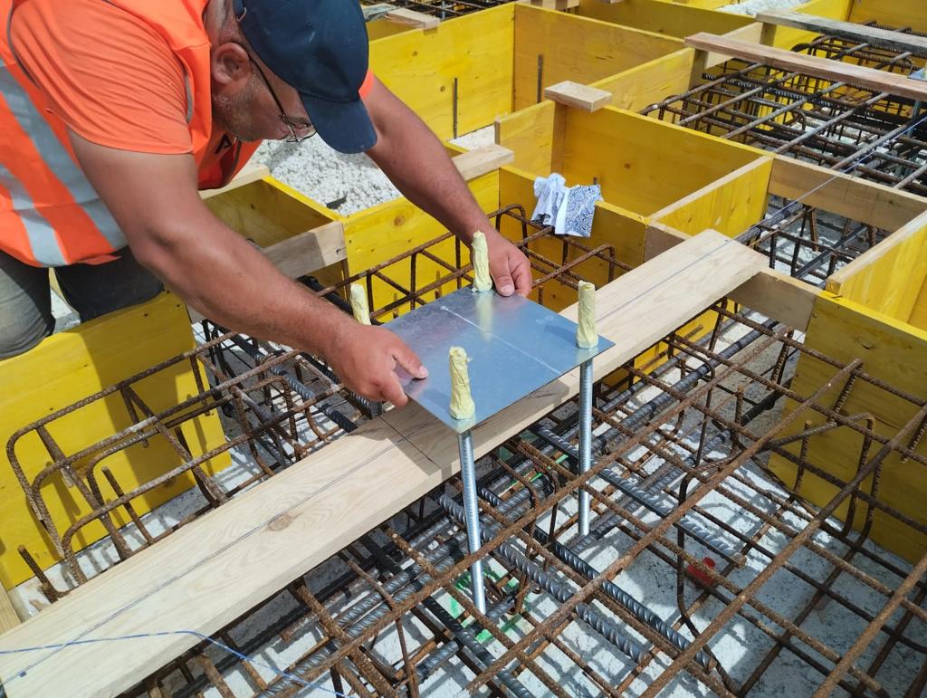 Obras del nuevo parque de bomberos de Manacor.