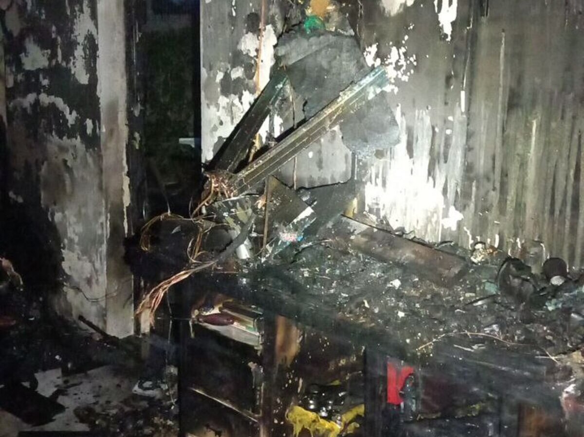 Incendio en una vivienda.