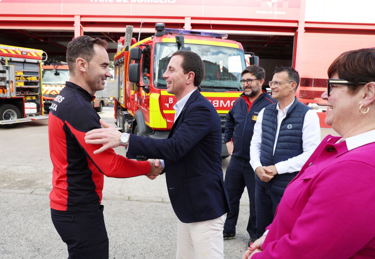 Presentació dels camions nous dels Bombers de Mallorca.