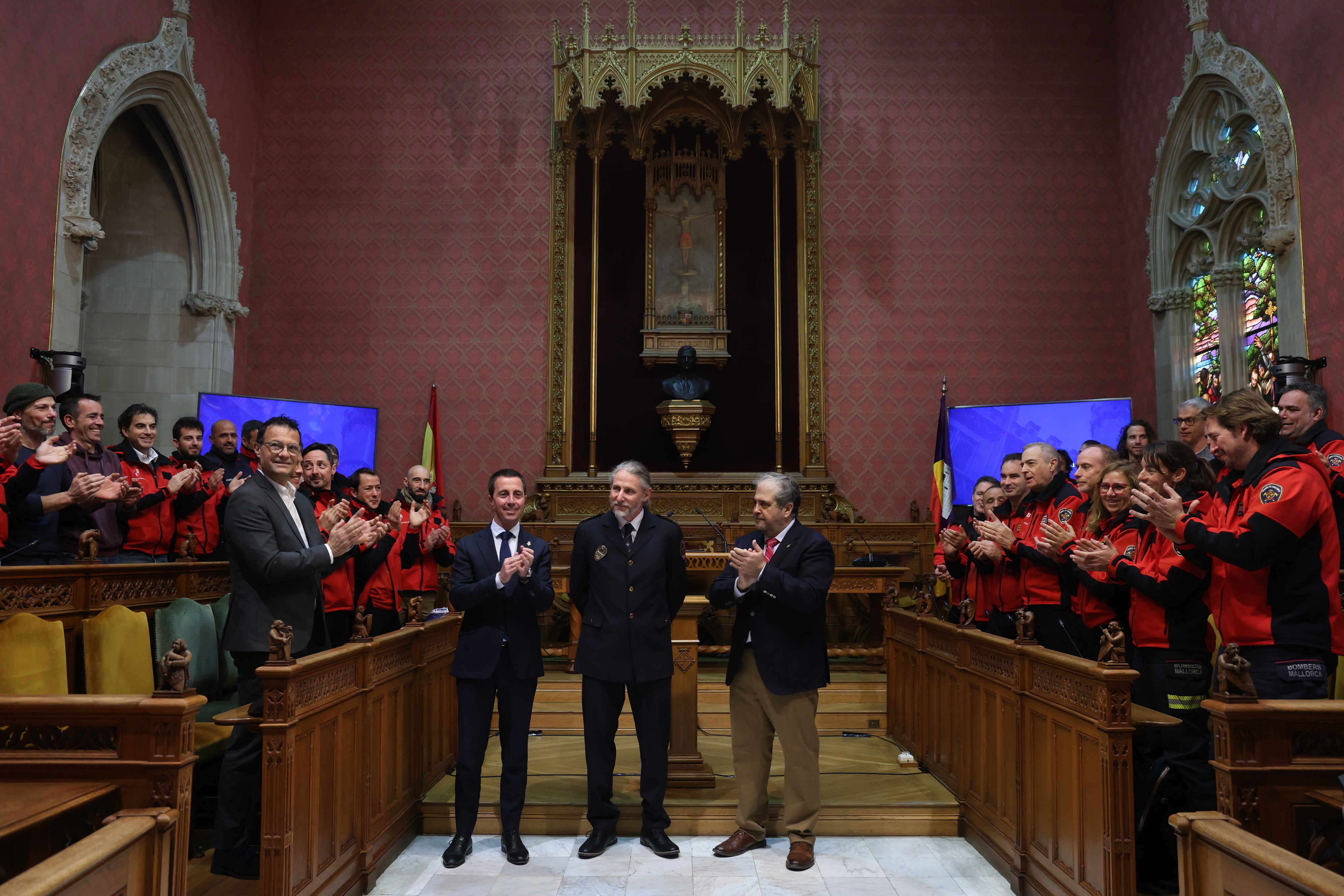 Presentació de Xisco Bonnín com a nou oficial en cap del Servei de Bombers de Mallorca.