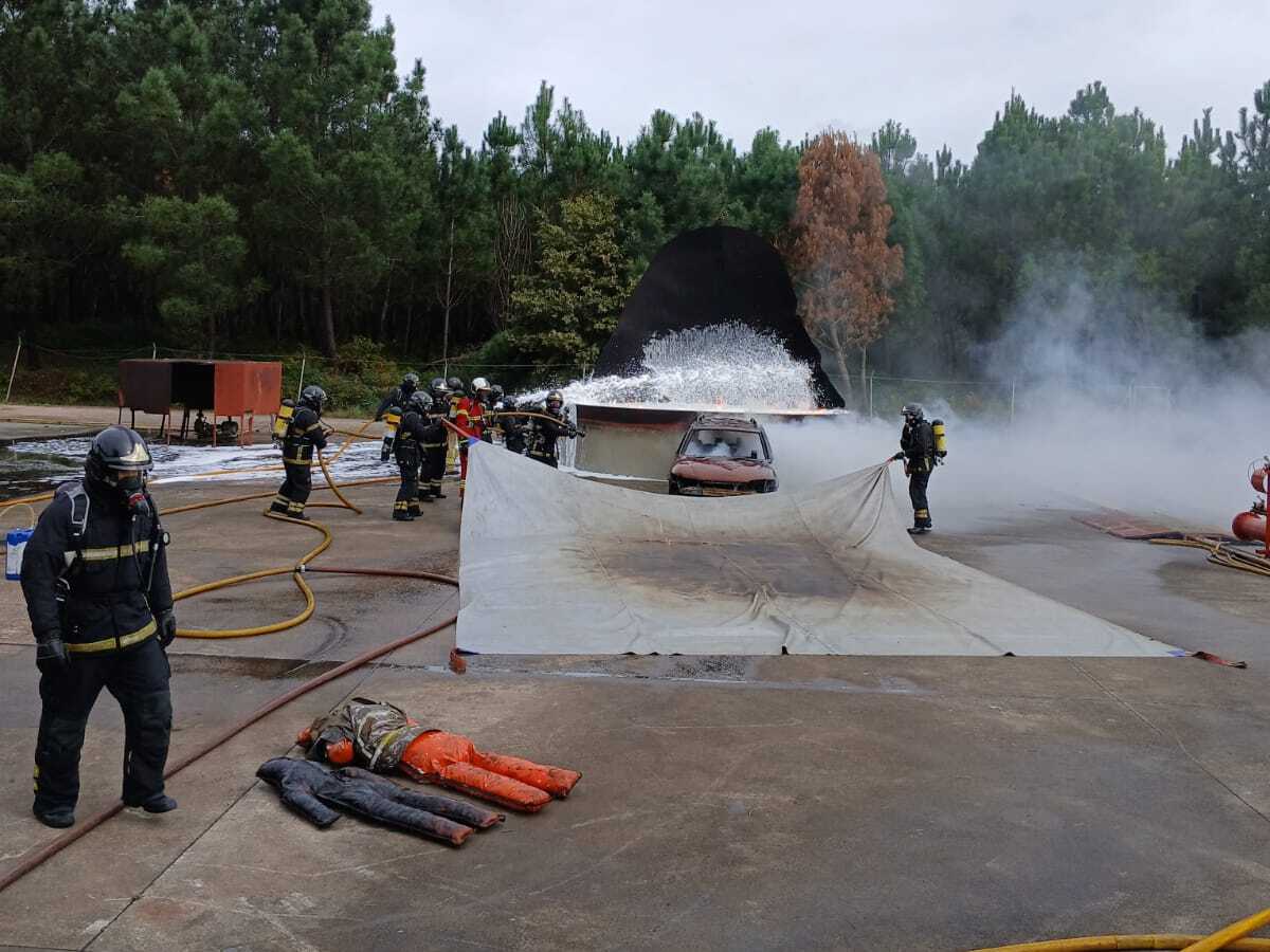 Formació en riscos i mitjans d’emergència dels Bombers de Mallorca a Seganosa.