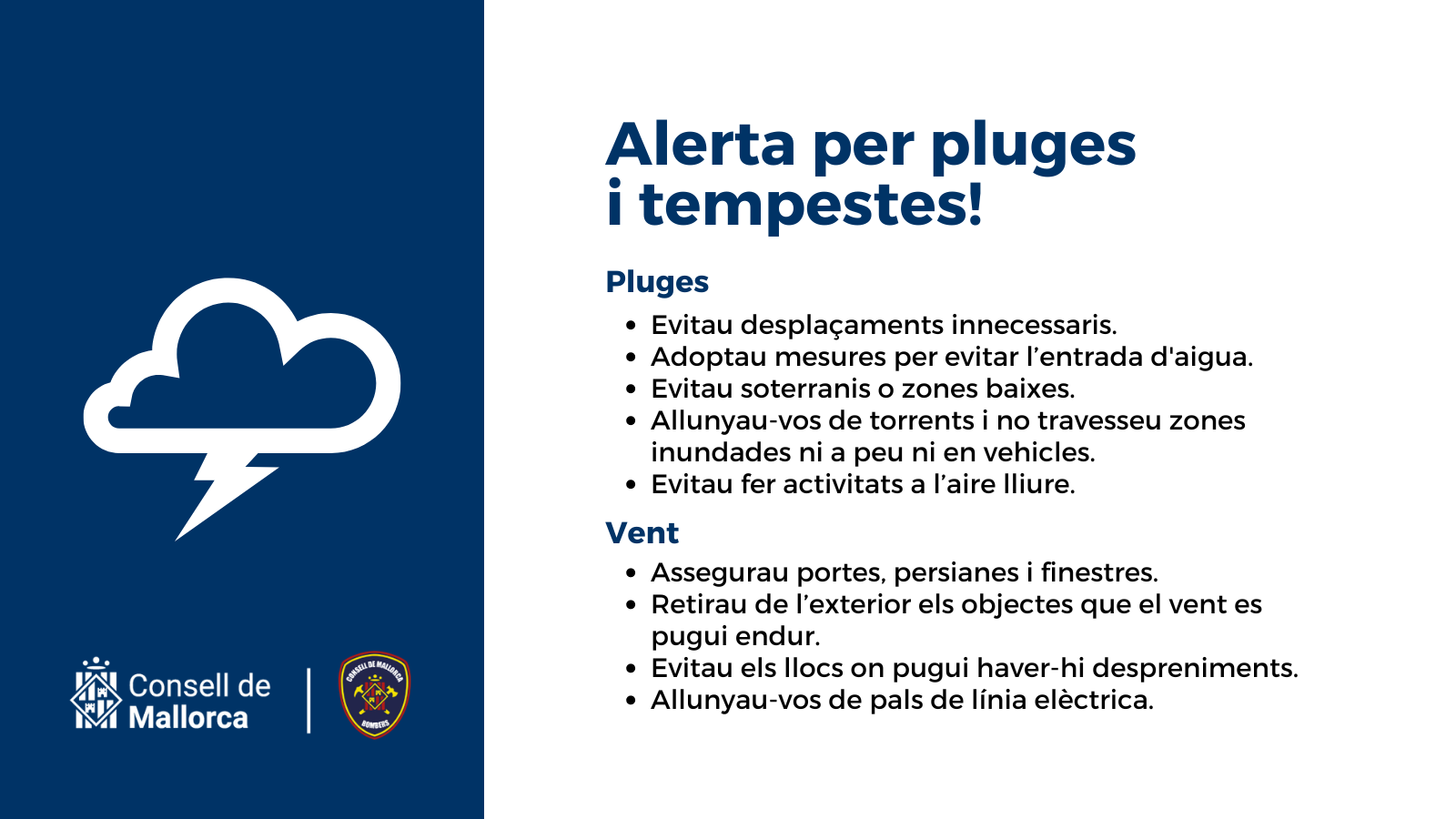 Avís de precaució.