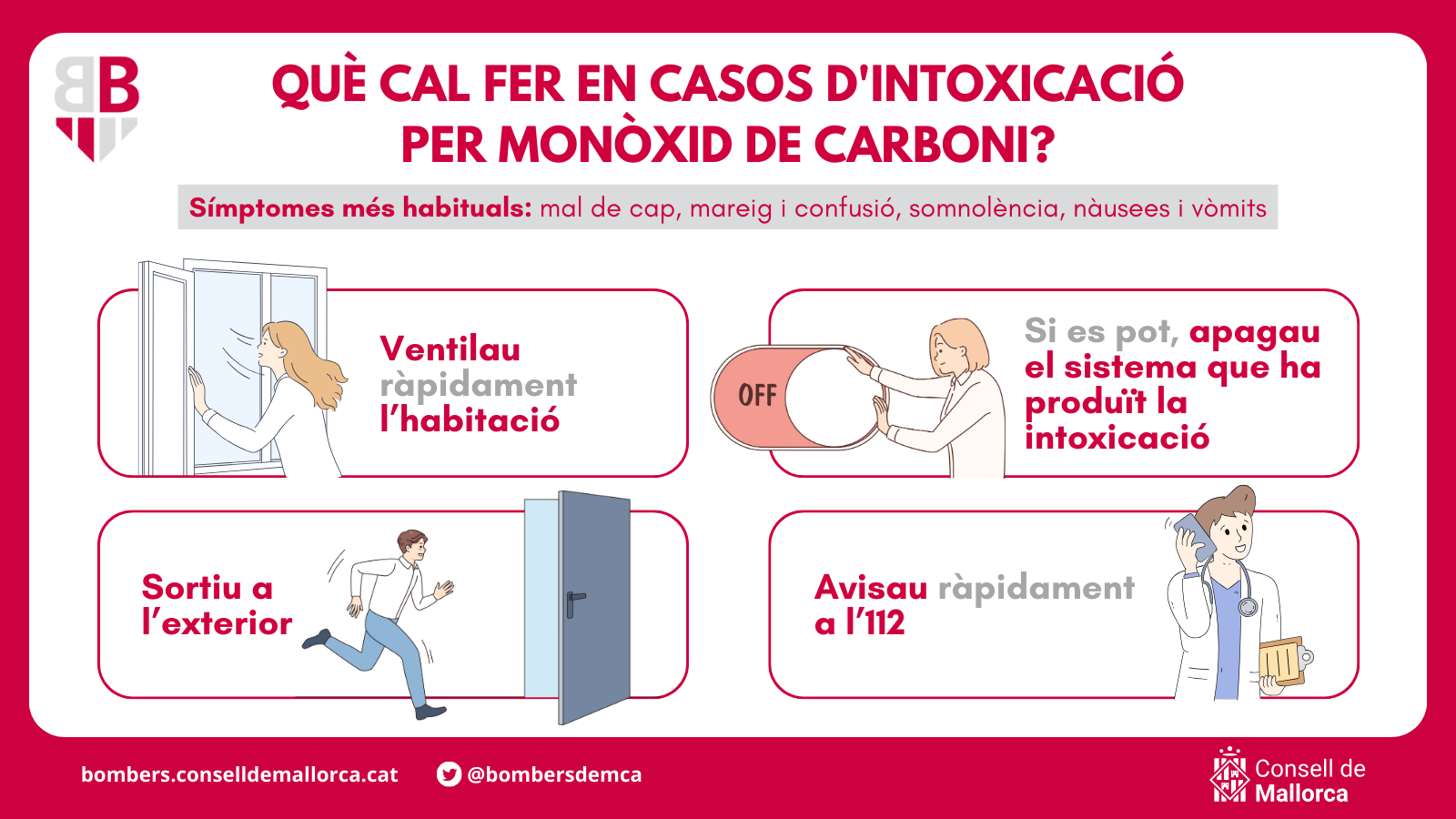 Qué se tiene que hacer en caso de intoxicación por monóxido de carbono.